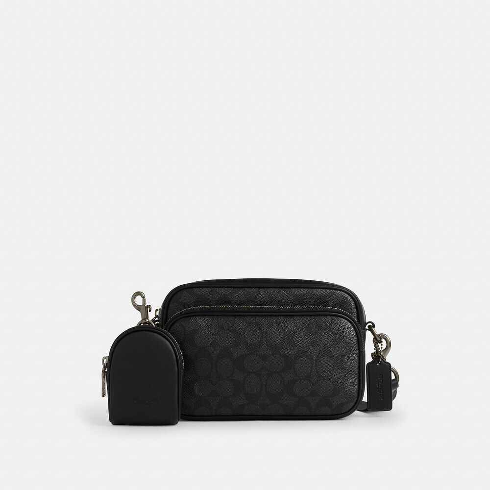 Coach Outlet Men's Finlay Crossbody Bag In Signature Canvas